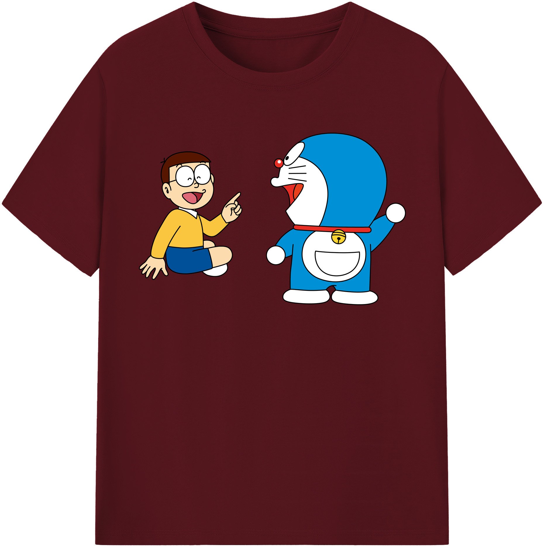 （画像用） ドラえもん Doraemon 綿100％半袖Tシャツ（フロントプリント）